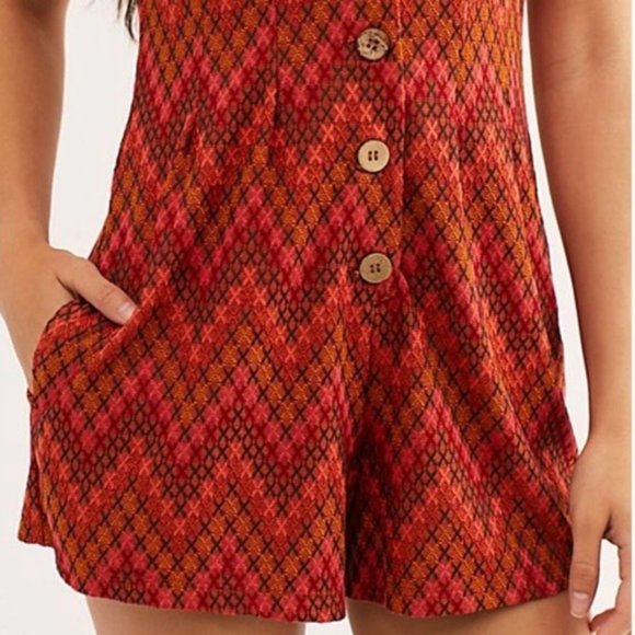 Free People Tribal Phoenix Playsuit Romper - Picture 3 of 14